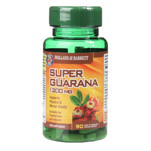 Holland & Barrett Super Guarana 90 Caplets 1200mg