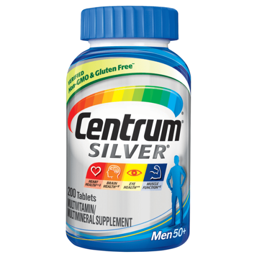 Centrum Silver Multivitamin for Men 50 Plus and Mineral Supplement 200 Tablets