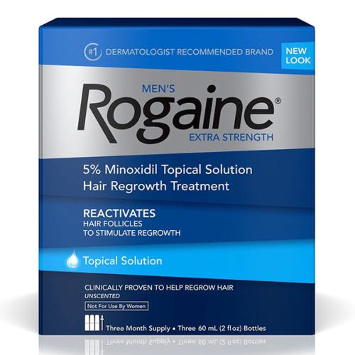 Rogaine For Men Extra Strength 5% Minoxidil 3-60ml Bottles