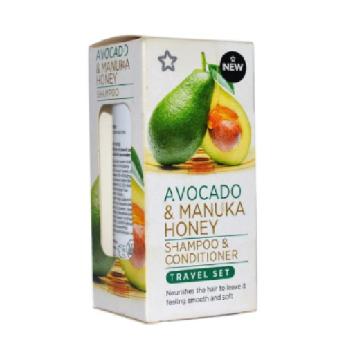 Avocado and Manuka Honey Shampoo Conditioner Set Travel Size