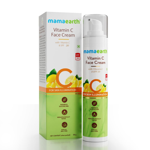 Mamaearth Vitamin C Face Cream with Vitamin C & SPF 20 for Skin Illumination-50g