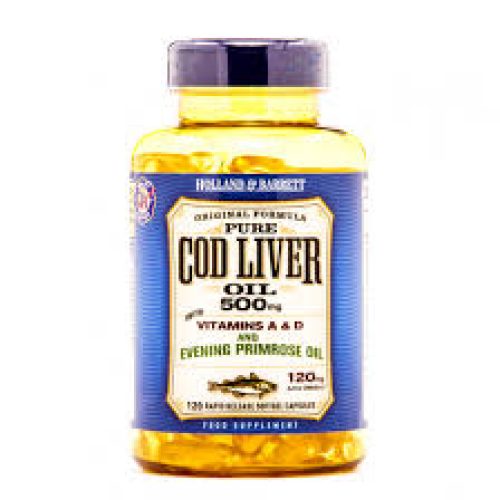 Holland & Barrett Cod Liver Oil with Evening Primrose 500mg 120 Capsules