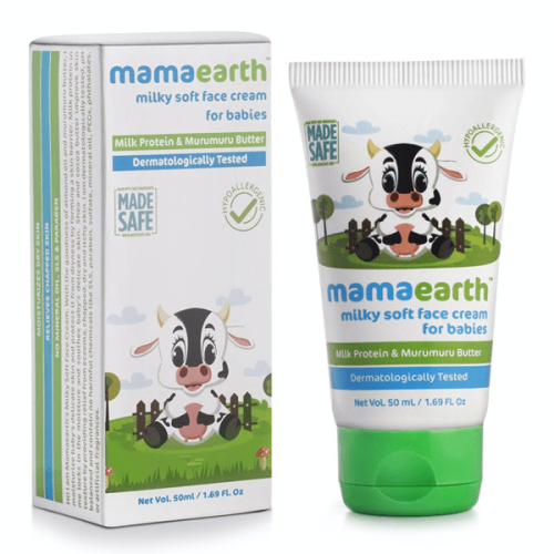 Mamaearth milky soft face cream with murumuru butter for babies 60ml