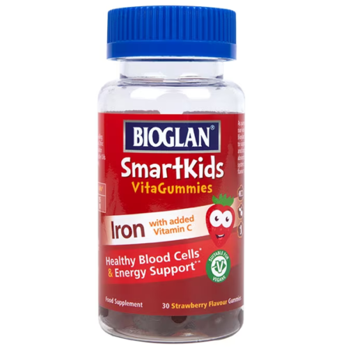 Bioglan SmartKids Iron with Vitamin C Strawberry Flavour 30 Gummies