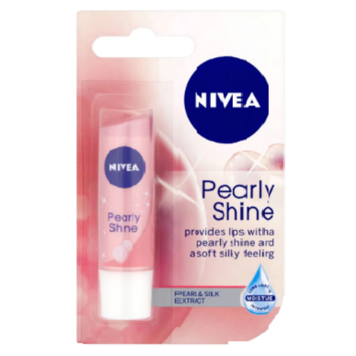 NIVEA Lip Balm, Pearly Shine, 4.8g