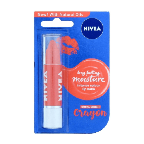 Nivea Intense Colour Lip Balm – Coral Crush Crayon-3g