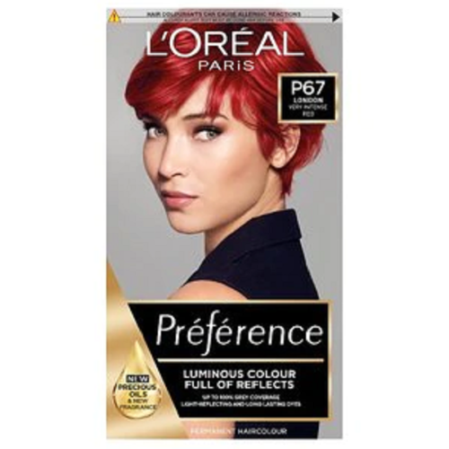 Loreal Preference Infinia P67 Scarlett Power Intense Red Hair Dye