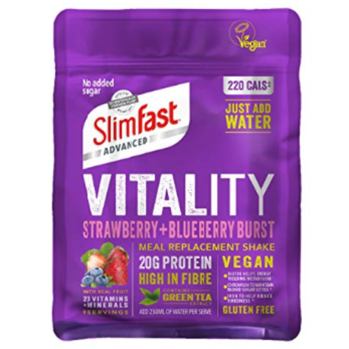 SlimFast Vitality Strawberry & Blueberry Vegan Powder 450g