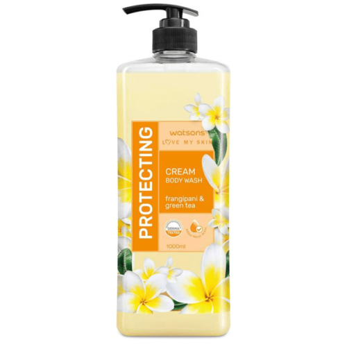 Watsons Protecting Body Wash Frangipani & Green Tea 1000ml