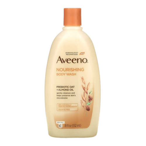 Aveeno, Nourishing Body Wash, Prebiotic Oat + Almond Oil, 18 fl oz (532 ml)