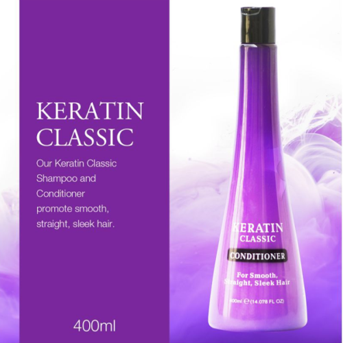 Keratin Classic For Smooth, Straight Sleek Hair Shampoo 400ml