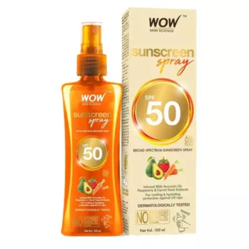 wow sunscreen spray spf 50