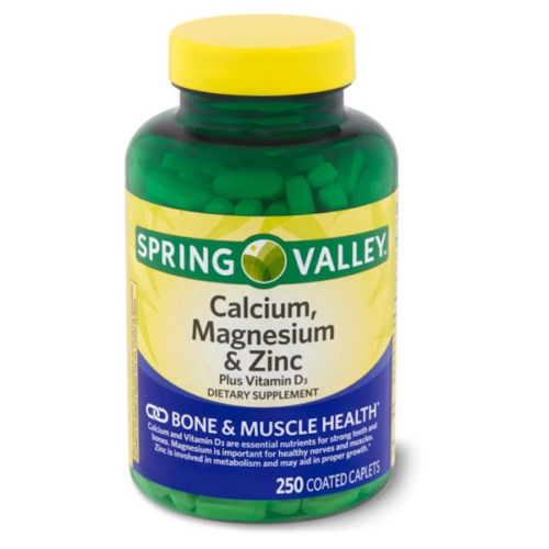 Spring Valley Calcium Magnesium & Zinc + D3 250 Caplets