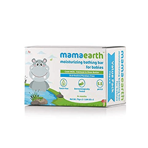 Mamaearth Moisturizing Bathing Bar Soap For Babies 75gm