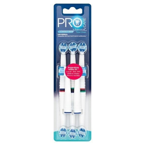 ProCare Total Clean Replacement Toothbrush Heads x8