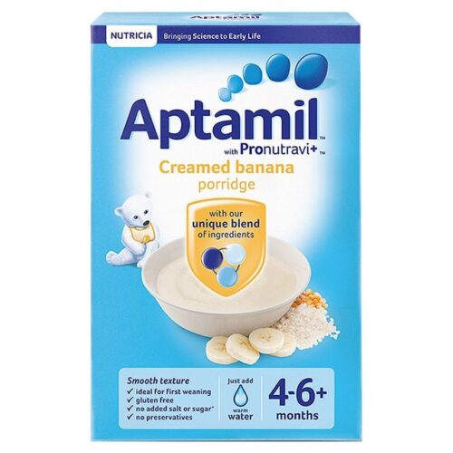 Aptamil with Pronutravit+ Creamed Banana Porridge 4-6+ Months 125g