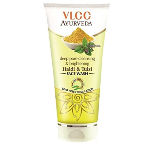 VLCC Deep Pore Cleansing &amp Brightening Haldi &amp amp Tulsi Face Wash 100ml