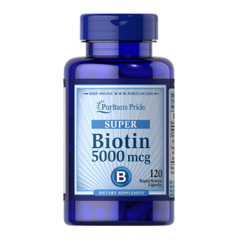 Puritan’s Pride Super Biotin 5000mcg 120 Capsules