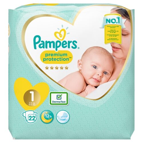 Pampers New Baby Size 1 Carry Pack 22 Nappies