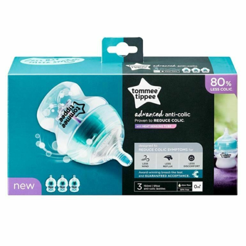 Tommee Tippee Advanced Anti-Colic Baby Bottles 150ml X 3