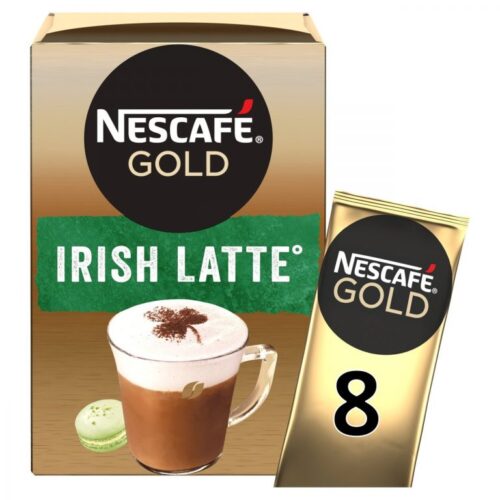 Nescafe Gold Irish Latte Instant Coffee 8 Sachets 176g