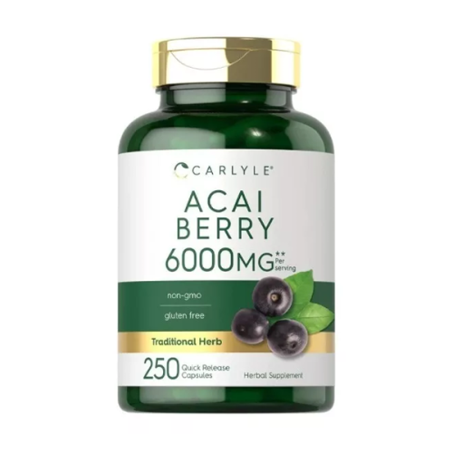 Carlyle Acai Berry Capsules 6000mg 250 Capsules