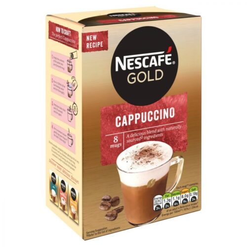 Nescafe Gold Cappuccino Coffee Instant coffee 8 Sachets 124g