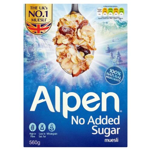 Alpen No Added Sugar Muesli 560G