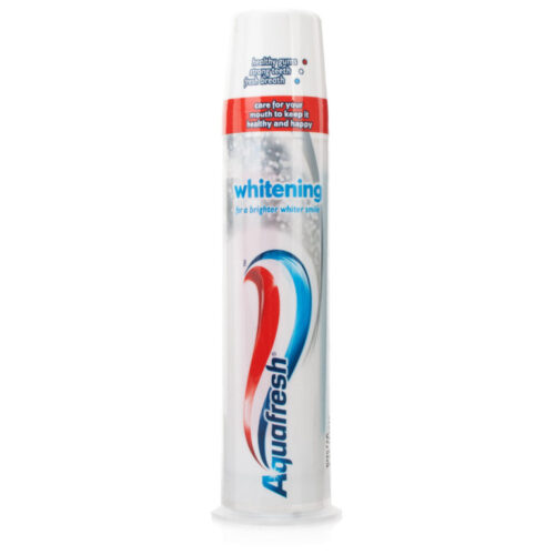 Aquafresh Whitening Toothpaste Pump 100ml