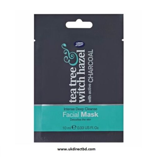 Boots Tea Tree & Witch Hazel Charcoal Face Mask 10ml