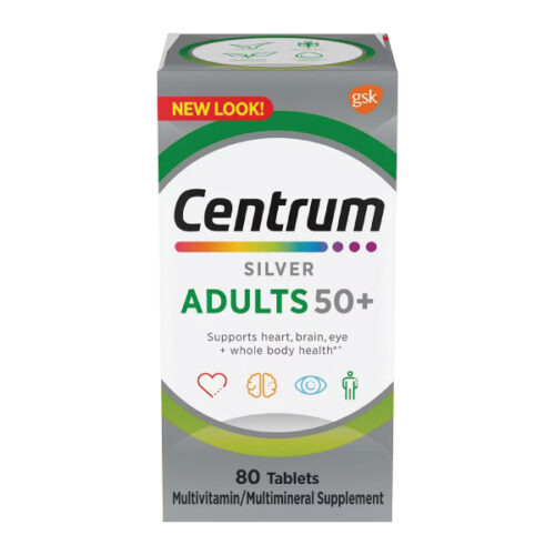 Centrum Silver Adults 50+ Multivitamins 80 Tablets