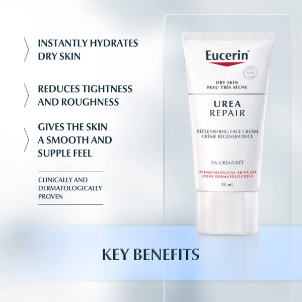 Eucerin Urea Repair Replenishing Face Cream 50ml - Image 3