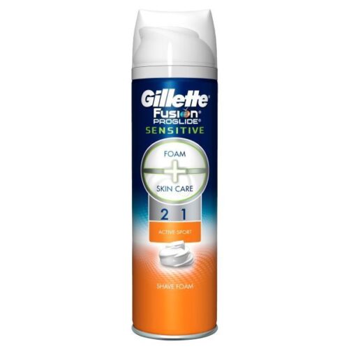 Gillette Fusion Proglide Active Sport Shaving Foam 250ml