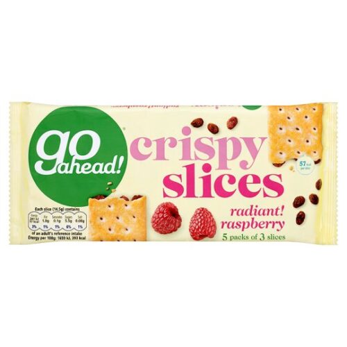 Go Ahead Crispy Fruit Slices Raspberry 5 Pack 218G