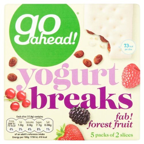 Go Ahead Forest Fruit Yoghurt Breaks Bars 5 Pack 177G