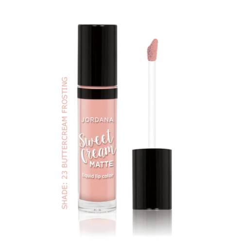 Jordana Sweet Cream Matte Liquid Lip Color – Shade 23 Buttercream Frosting