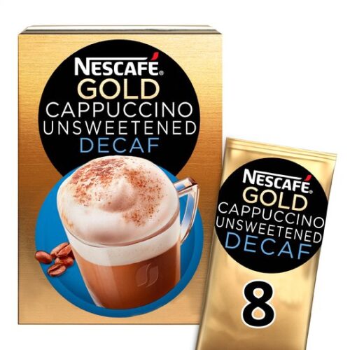 Nescafe Gold Cappuccino Decaffeinated Unsweetened 8 Sachets 120G