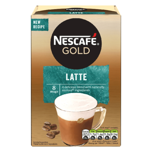 Nescafe Gold Latte Instant Coffee 8 Sachets