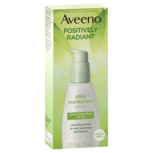 Aveeno Positively Radiant Daily Facial Moisturizer SPF 30 Sunscreen 75ml