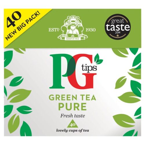 PG tips Pure Green Tea 40 per pack