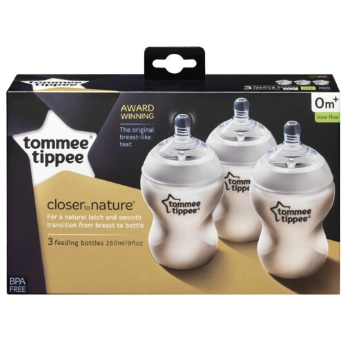 Tommee Tippee Closer to Nature Easivent 150ml Bottles 3 Pack