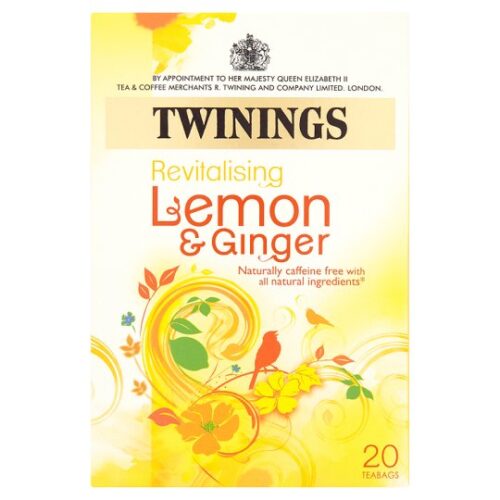 Twinings Lemon And Ginger 20 Teabags 30G