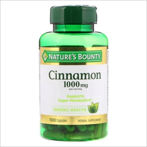 Nature’s Bounty Cinnamon 1000mg-100 Capsuls