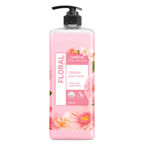 WATSONS Floral Cream Body Wash 1000ml