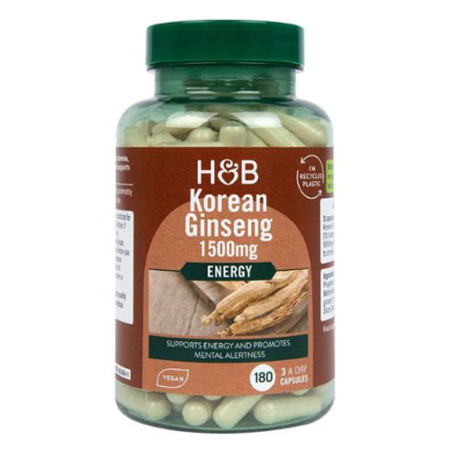 Holland & Barrett Korean Ginseng 1500mg 180 Capsules