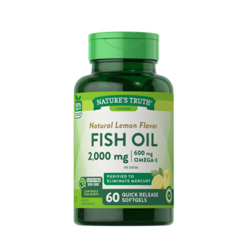 Nature’s Truth Fish Oil 2000 mg Omega-3 600 mg 60 sofgels