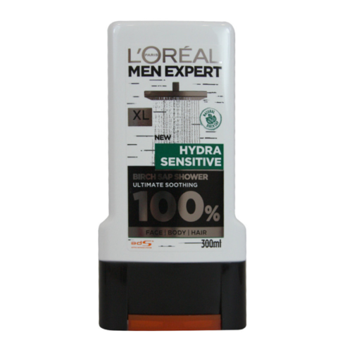 L’Oreal Men Expert Hydra Sensitive 100% Ultimate Soothing Birch Sap Shower 300ml