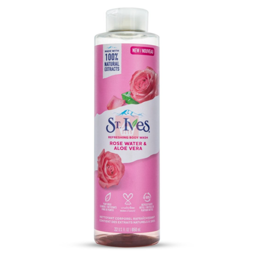 Refreshing Body Wash Rose Water and Aloe Vera – St. Ives