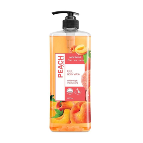 WATSONS PEACH SCENTED GEL BODY WASH 1000ML