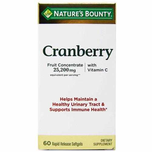 Nature’s Bounty Cranberry Vitamin C-60 Soft Gels